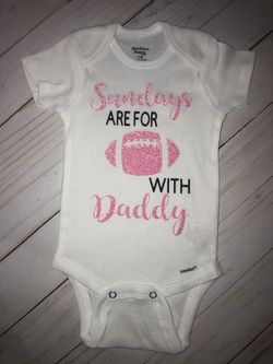 Sunday’s are for football with daddy onesie