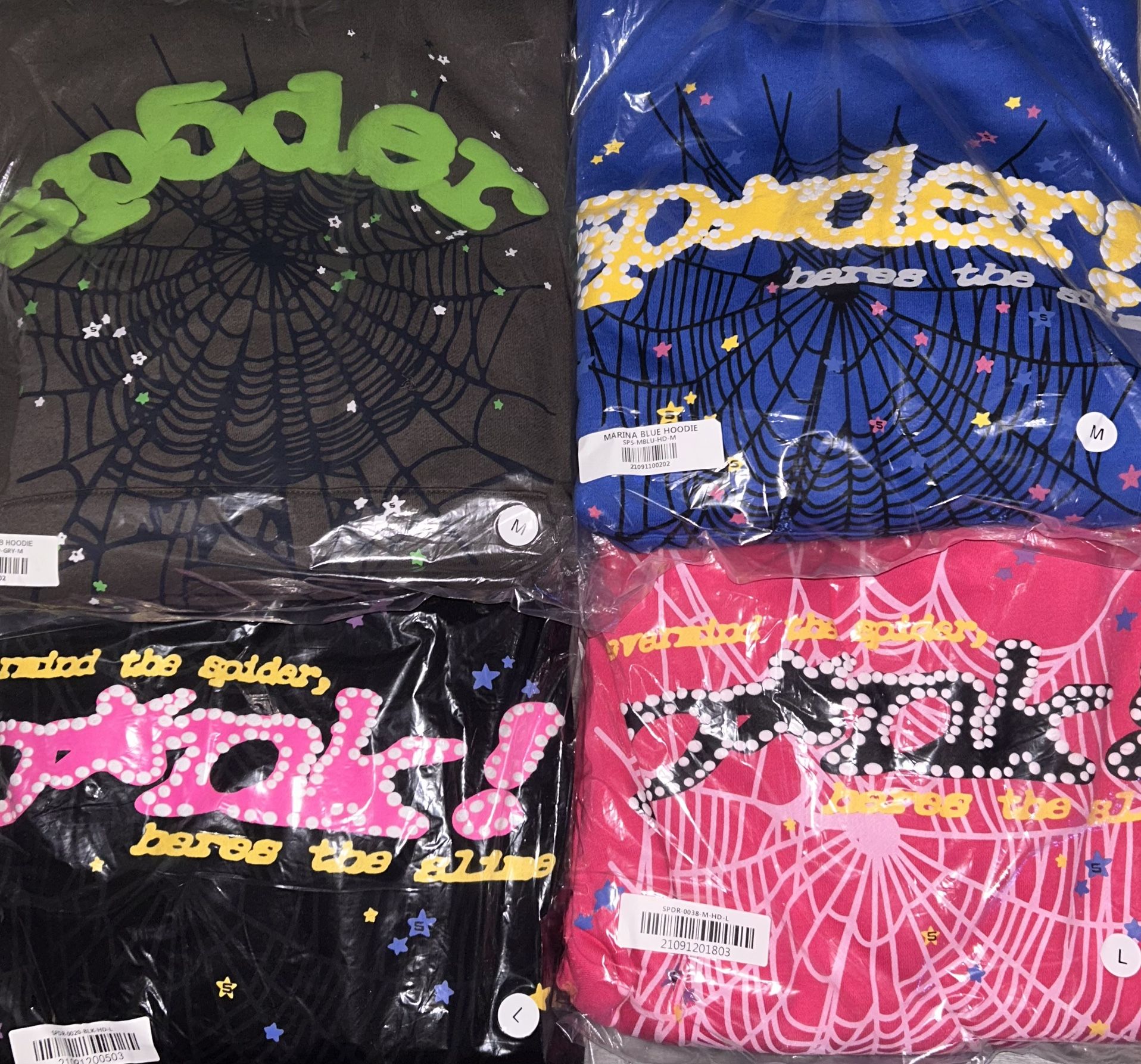 Sp5der Hoodies