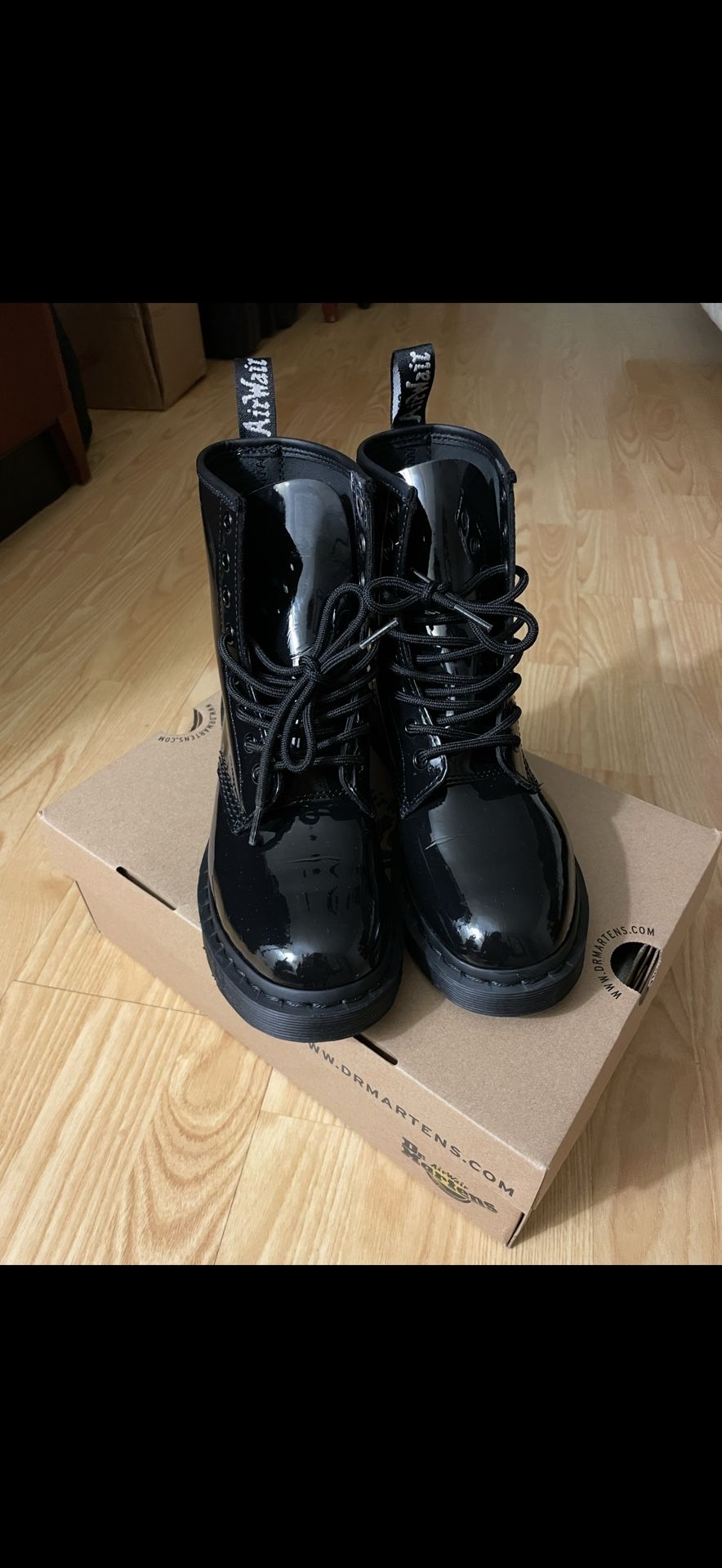 Women’s Dr.Martens 1460 Patent Mono Boots