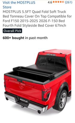 New F150 Soft-Quad Fold Tonneau