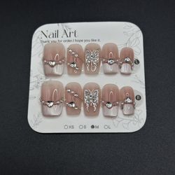 Press On Nails Size M Reusable Handmade