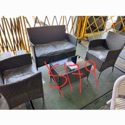 4pc Patio Sofa Set