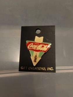 Vintage Coca-Cola "Ice Cold - Drink Coca-Cola" Enamel Lapel Pin