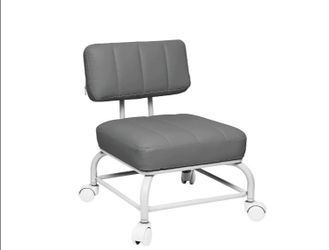Brand New Rolling stool with backrest