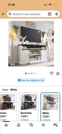 Farmhouse style TV Stand - Excellent Cond