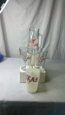 Vintage Texas Longhorns Glasses
