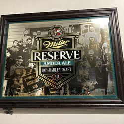 1994 Miller Reserve Amber Ale Mirror Civil War Background