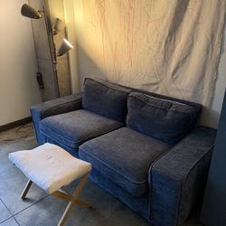 Blue 2 Seat Sofa 