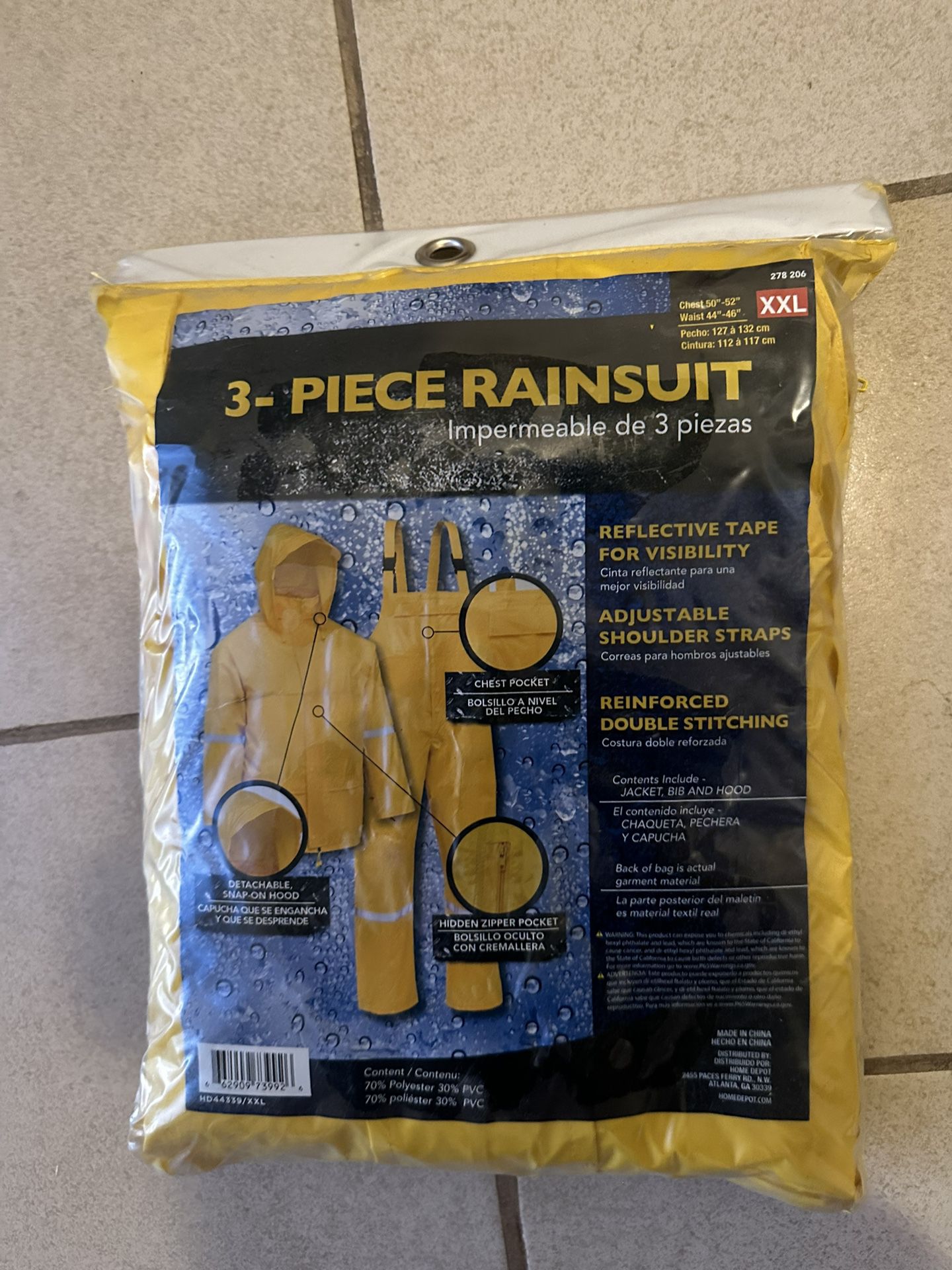 3 Piece Rain suit