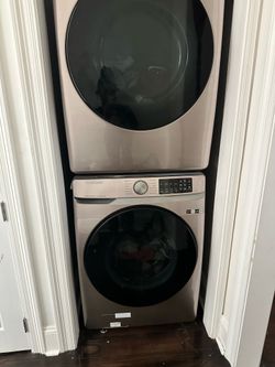 Samsung Stackable Washer and Dryer Champagne