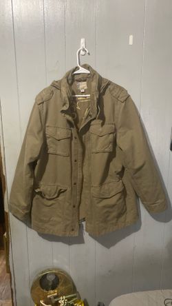 ALPHA INDUSTRIES Brown Cold Weather Field Coat Jacket Men's