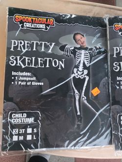Spooktacular Creations Pretty Skeleton Child Costume 3T