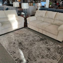 [OM] 🟪 Only $45 initial then take it home 🏡 Brand New  Simple Joy 2 Piece Sofa And Loveseat 