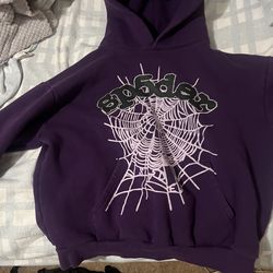 Sp5der Web Hoodie Purple