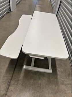 Collapsible Table white