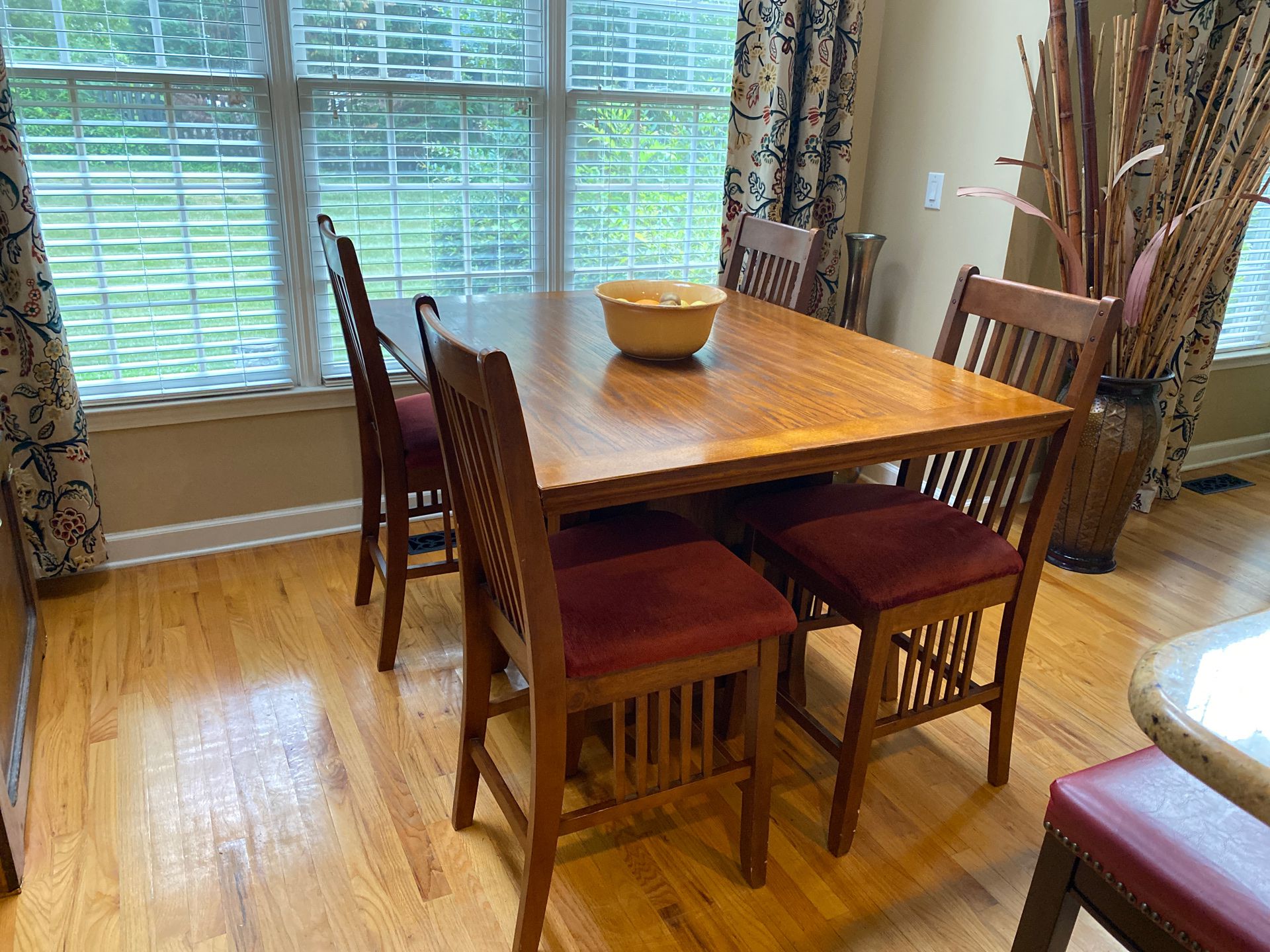 Solid wood kitchen table and chairs