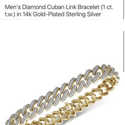  Gold Plated Diamond Bracelet 