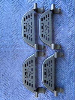 4-Piece Removable Side Steps for Ford Bronco Rock Rails w/ Hardware