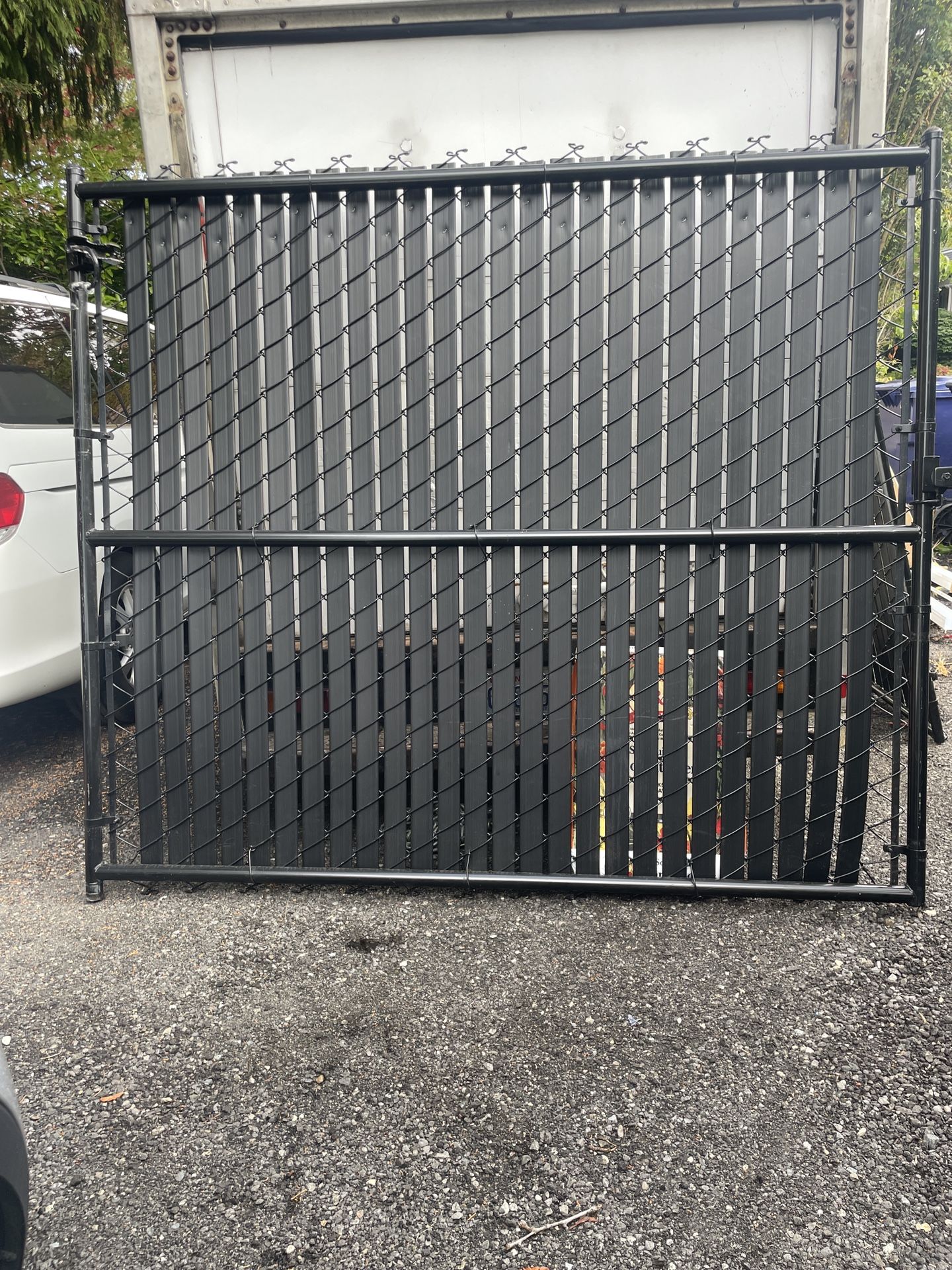 Black Chain link Gates 