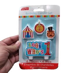 2013 Fisher-Price Birthday Candle Set Circus Themed