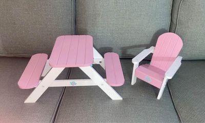 KidKraft 18 Inch Doll Picnic Table And Chair $20 For All 3!