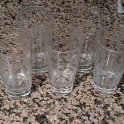 Etched Tall Shot Glasses