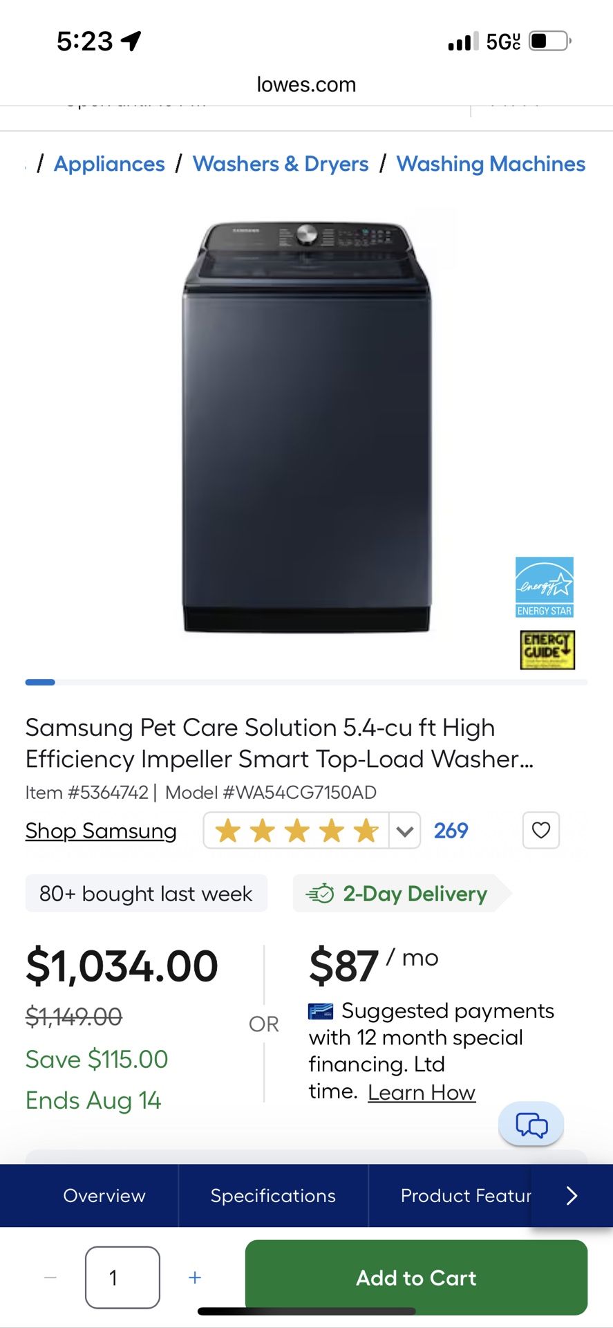 Samsung Washer