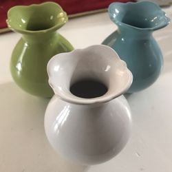 3 Bud Vases