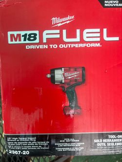 Milwaukee M18 fuel 2967-20  1/2’ high torque impact wrench Brand New . (tool only)