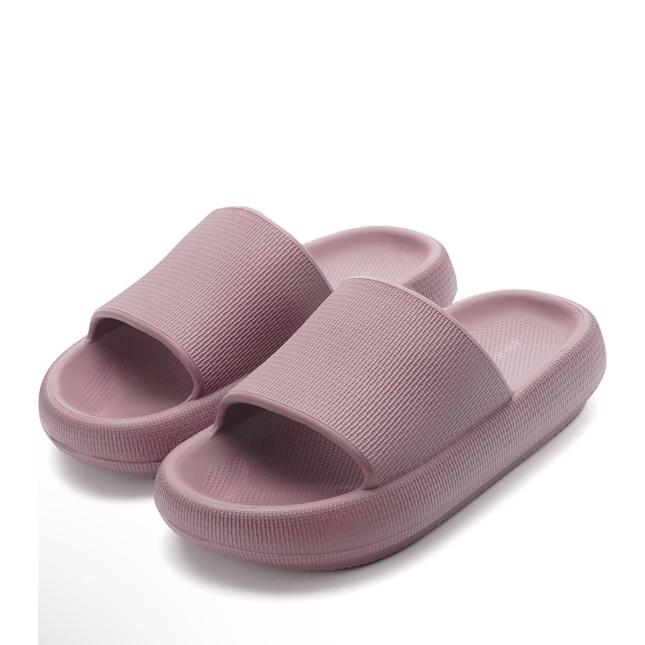 Women’s Pink Slides Thick Sole Slippers