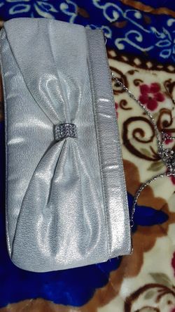 White hand bag