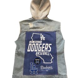 Small Custom DODGER Hoody Vest 