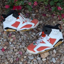 Nike Air Jordan 6 Retro "Gatorade" Like Mike White Men's Size 13 Used VI 384664-145