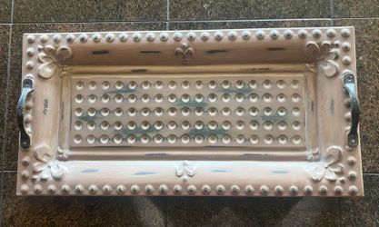 Southern Living At Home French Quarter Metal Tray