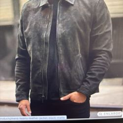 Thursday Keanu Black Matte Leather Jacket Size L/G