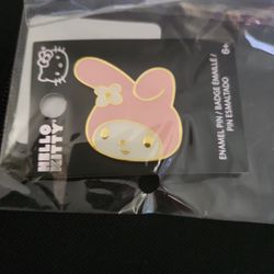 Sanrio my melody face enamel pin