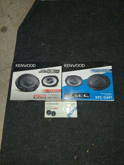 Kenwood Car Speaker Bundle – KFC-6966S, KFC-D691, KFC-835C