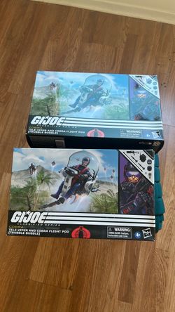 Gi joe classified series cobra tele-viper and cobra flight pod x2