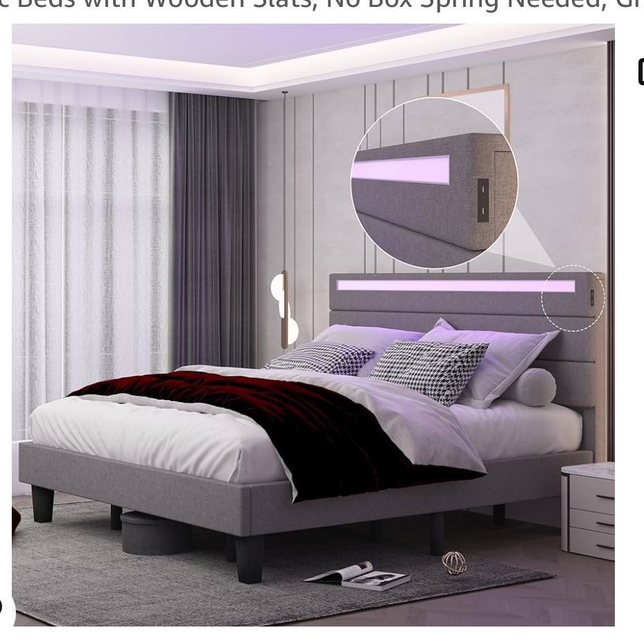 led light bed frame 