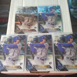2016 Topps Chrome Raul Mondesi Rookie Baseball Card Lot Of 5