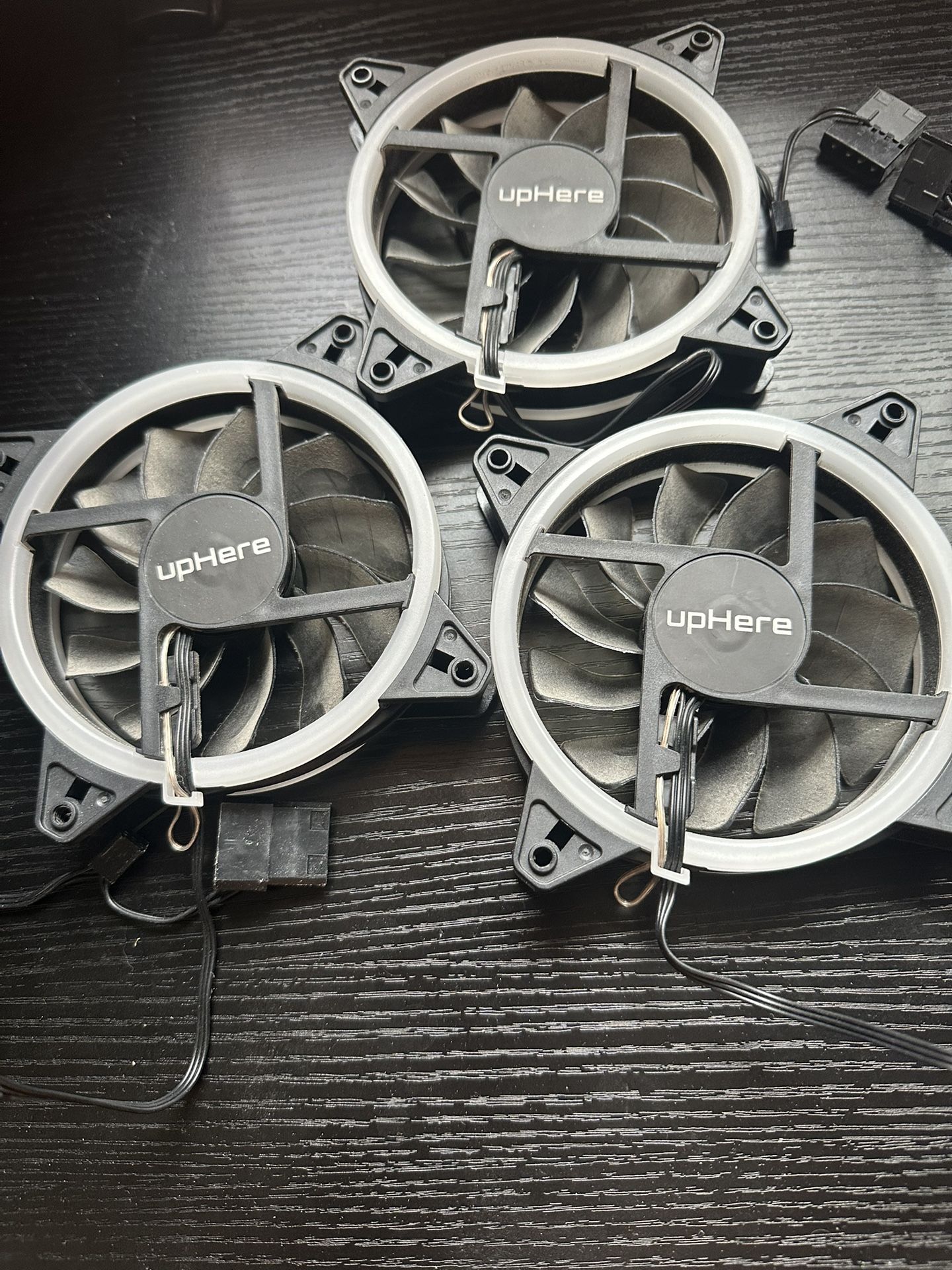 3 PC Fans w/ extension cable for motherboard