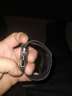 Apple Watch with Black Sport Band