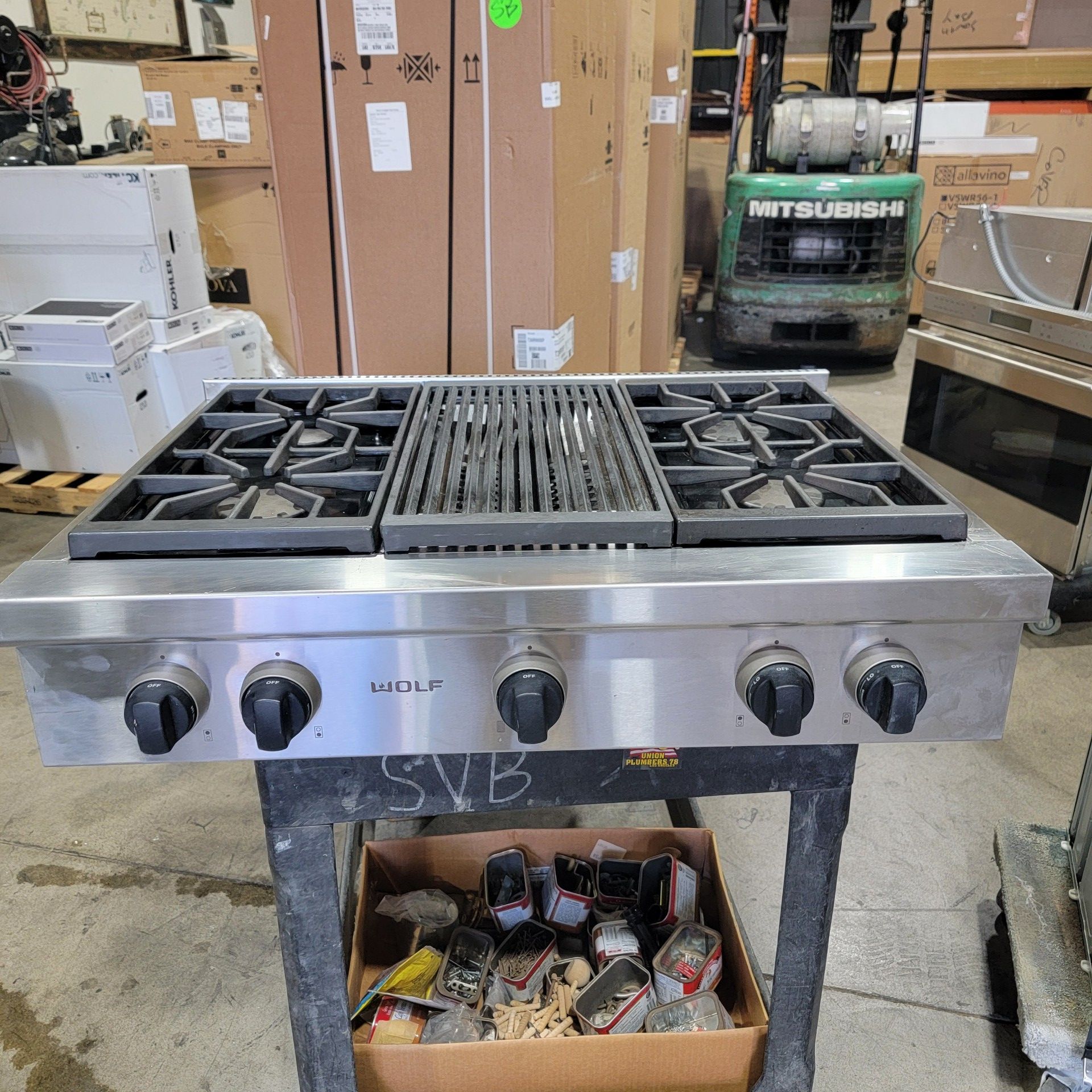 Wolf gas stove top