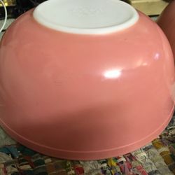 Vintage Pyrex Pink Flamingo Set