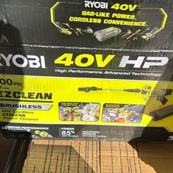 Ryobi 600 Psi 40 Volt Cordless Power Cleaner