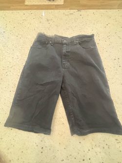 Black Denim Jorts
