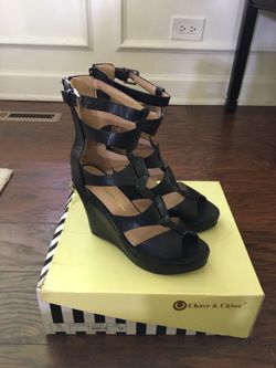 Black wedges (chase & Chloe)