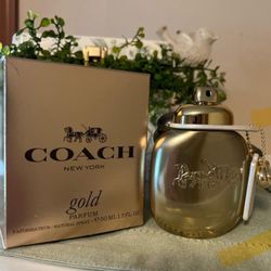Coach gold perfume