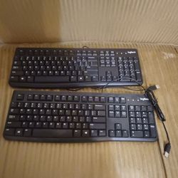 (2) Logitech Keyboards