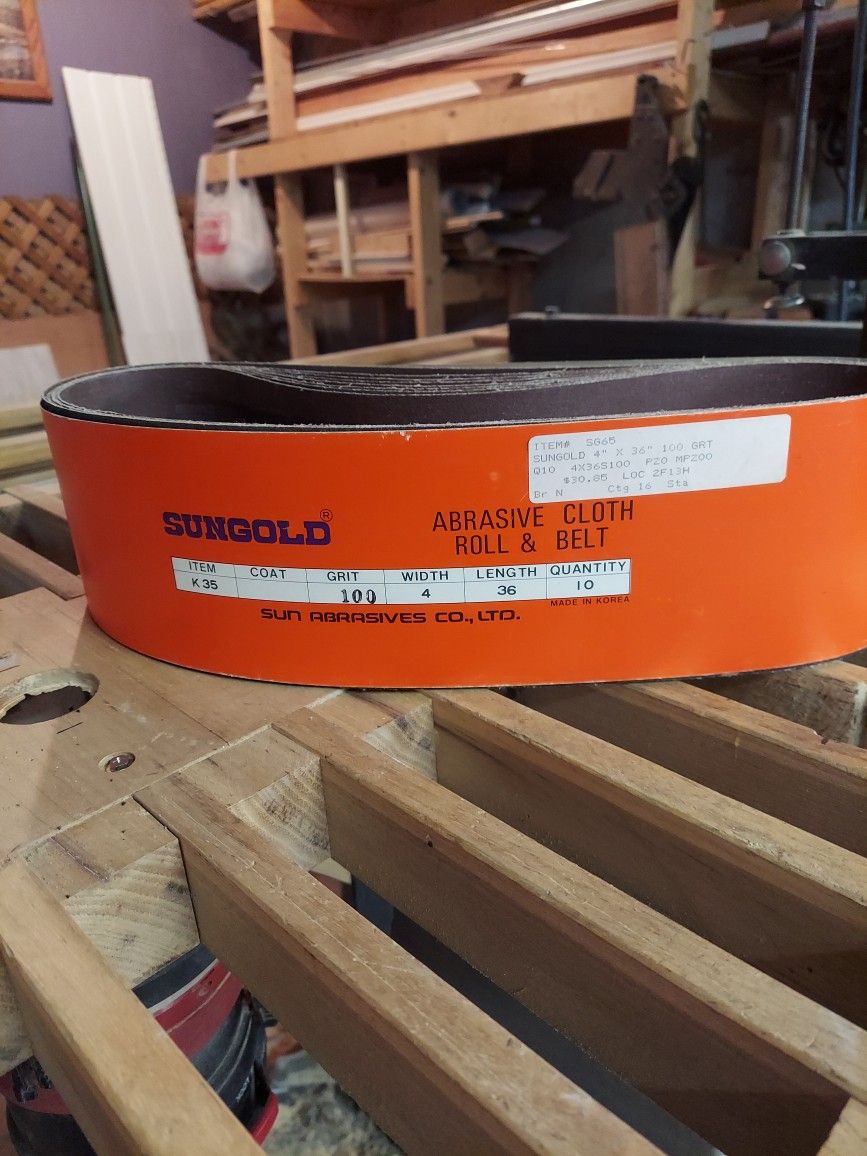 100 GRIT SAND BELTS 4 X 36" New